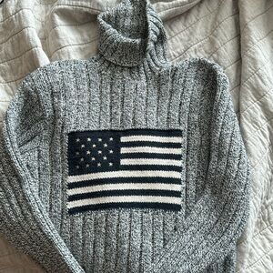 Vintage Polo Ralph Lauren American Flag Sweater